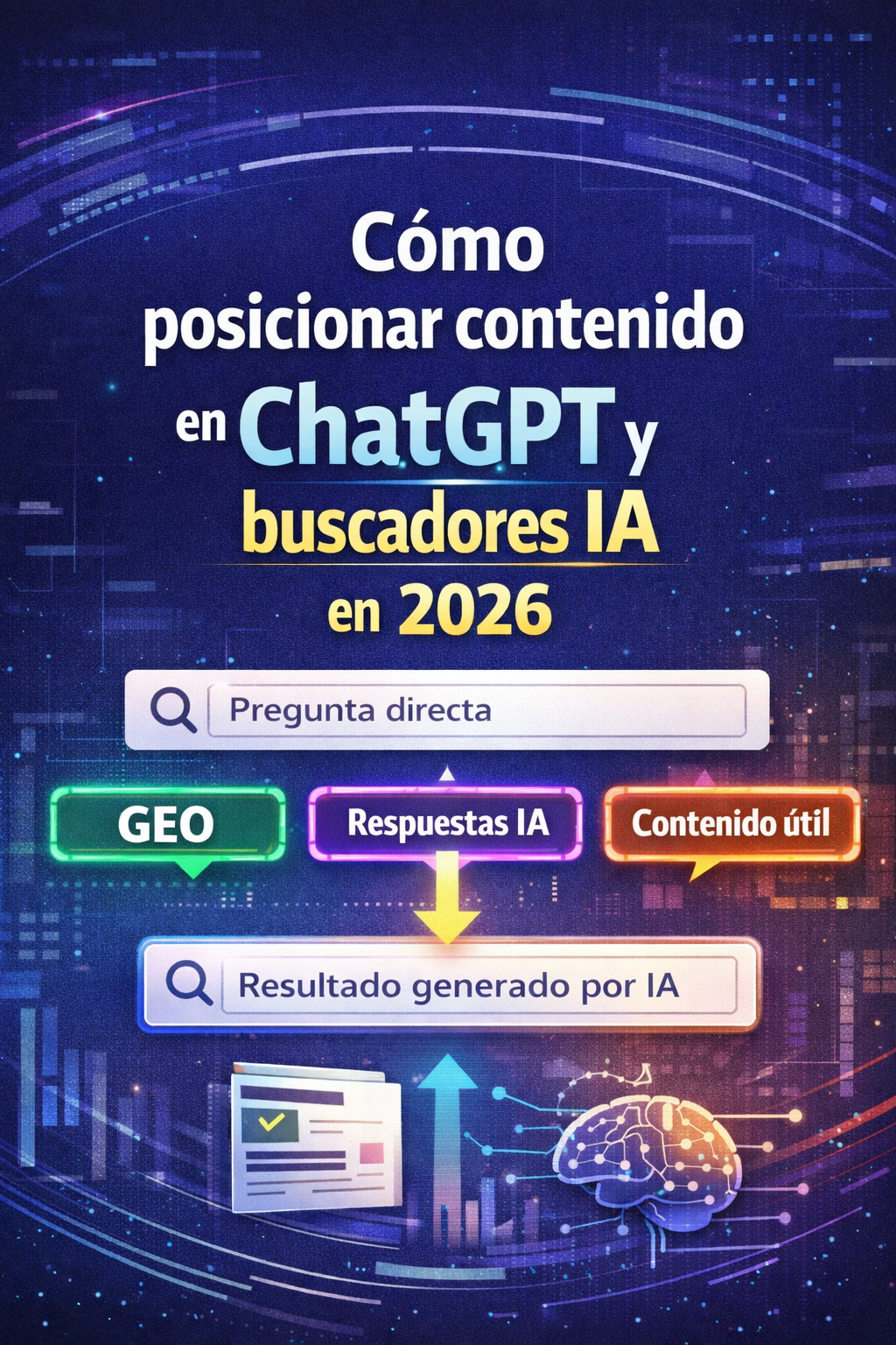 cómo posicionar contenido en chatgpt y buscadores IA en 2026